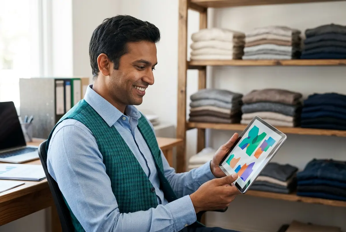 Xero for retail business margin reports reviewed on a tablet in a boutique back office