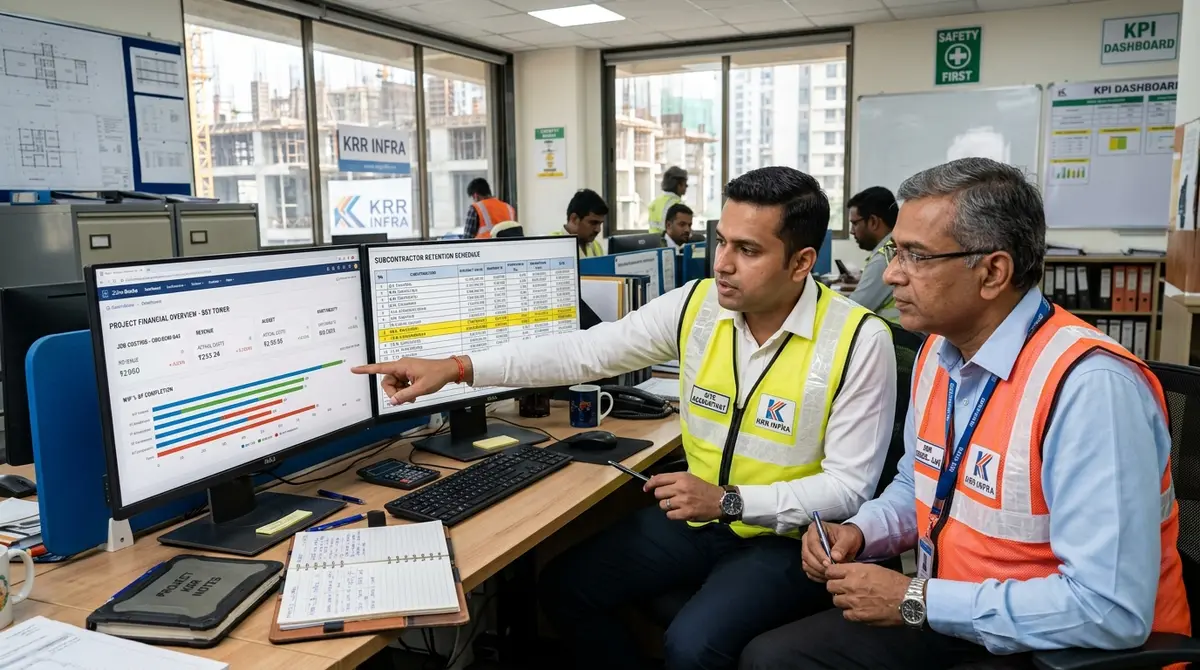 Zoho Books Certified advisor and construction accounting team reviewing project job costing