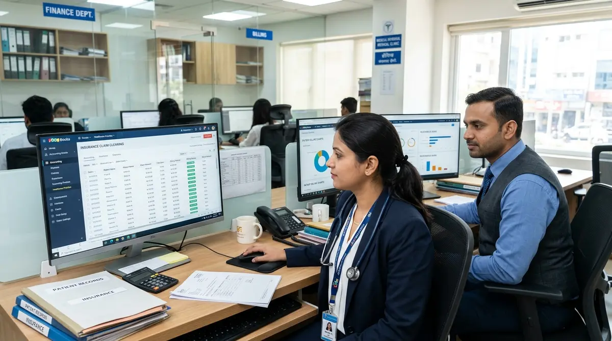 Zoho Books Certified advisor and healthcare accounting team managing clinic ledgers